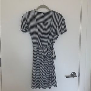 Top shop blue and white striped dress